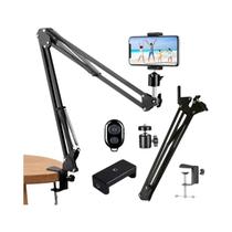 Tripé De Braço Flexível Para Celular 360 graus Âncora Dobrada De Mesa De Rotação Para Desktop Laptop