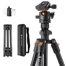 Tripé de Câmera K&F Concept K234A0+BH-28L - Leve e Ajustável até 163cm