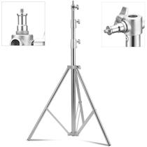 Tripé de Iluminação Light Stand SL280 Aço Inox Amortecimento de Mola (2.8 Metros)