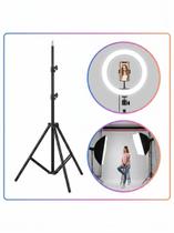 Tripé de Iluminação Ring Light Celular Led Selfie até 1,60m Tripé de Iluminação Ring Light Celular Led Selfie até 1,60m