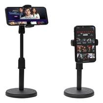 Tripé de Mesa para Celular Ajustável 36cm Suporte Pedestal Dobrável para Fotos Vídeos e Lives Tripé de Mesa para Celular Ajustável 36cm Suporte Pedestal Dobrável para Fotos Vídeos e Lives