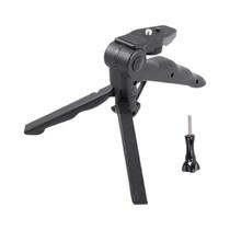 Tripé De Mesa Portátil Preto Para Câmera GoPro Hero 12 11 10 9 8 7 6 5 4 3 2 SJ4000 YI 4K EKEN H9R