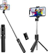 Tripé de Selfie Bastão Extensível com Controle Remoto Sem Fio Removível P40