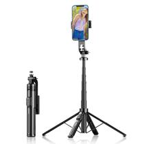 Tripé De Selfie Bluetooth De 130cm Com Quatro Pernas Para Smartphone Com Suporte Para Celular Para