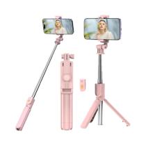 Tripé De Selfie Sem Fio Bluetooth Com Luz Extensível Para iPhone, Celular, TikTok E Transmissão Ao