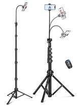 Tripé de Telefone Nineigh 85cm com Pescoço de Ganso - Compatível com iPhone e Android
