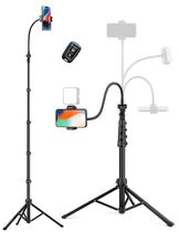 Tripé de Telefone Victiv 86cm - Com Pescoço de Ganso Flexível e Controle Remoto