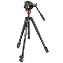 Tripé de vídeo Manfrotto 190X de alumínio com cabeça de fluido 500 Tripé de vídeo Manfrotto 190X de alumínio com cabeça de fluido 500