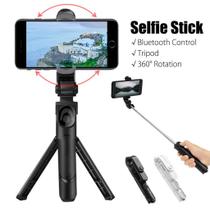 Tripe E Bastão De Selfie Extensível Para Celular Com Controle Remoto - XT-02