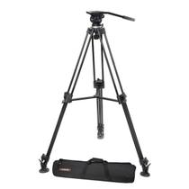 Tripé e-image EI-7050AA com cabeça hidráulica para vídeo