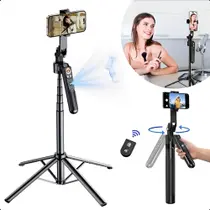 Tripé Estabilizador 360 Facial Controle Bluetooth Gimbal Ia