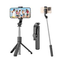 Tripé Extensível Portátil Leve De 6 Seções Com Suporte Removível Para Telefone Rotação De 360 Graus