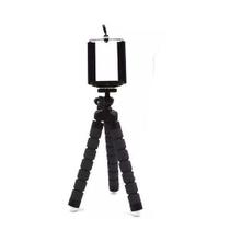 Tripé Flexível Articulado Suporte Celular Selfie Câmera Preta Tripé Flexível Articulado Suporte Celular Selfie Câmera Preta