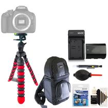 Tripé flexível+bateria+kit de limpeza para Canon 5DS 60D Tripé flexível+bateria+kit de limpeza para Canon 5DS 60D