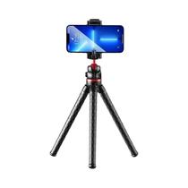 Tripé Flexível De Polvo Com Microfone Para Câmera De Telefone DSLR 2 Em 1 Design Suporte De Telefone