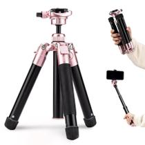 Tripé Fotopro FY820 Mini Tripé de Viagem Rosa Tripé Fotopro FY820 Mini Tripé de Viagem Rosa