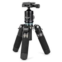 Tripé Fotopro M-5Mini de alumínio de 20 cm com cabeça esférica 360 de 5 kg