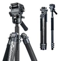 Tripé Fotopro X-AIRFLY Max de fibra de carbono 1,65 kg Carga 10 kg Tripé Fotopro X-AIRFLY Max de fibra de carbono 1,65 kg Carga 10 kg