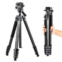 Tripé Fotopro X-Airfly Video em fibra de carbono 165 cm com cabeça de fluido Tripé Fotopro X-Airfly Video em fibra de carbono 165 cm com cabeça de fluido