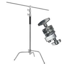 Tripé Girafa 3M em Aço Inox com Barra Girafa e 1 Manopla Grip Head