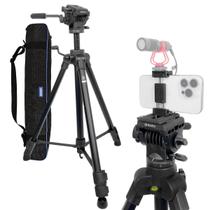 Tripé Hidráulico Para Vídeo Benro T980 1,69m Para Câmera E Celular + Bolsa
