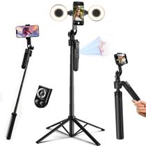 Tripé HMDMDN com Rastreamento Facial Automático e Bastão de Selfie 180 cm Tripé HMDMDN com Rastreamento Facial Automático e Bastão de Selfie 180 cm