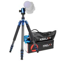Tripé KingJoy C1229B Fibra de Carbono Cabeça Ball Azul 10kg Tripé KingJoy C1229B Fibra de Carbono Cabeça Ball Azul 10kg