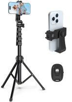 Tripé Liphisy 162cm para Celular e Câmera - com Controle Remoto e Suporte Tripé Liphisy 162cm para Celular e Câmera - com Controle Remoto e Suporte