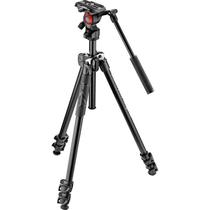 Tripé Manfrotto 290 Light com cabeça para vídeo Befree Live MVH400AH (Kit MK290LTA3-V)