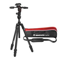 Tripé Manfrotto Befree GT PRO de fibra de carbono de 4 seções