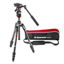 Tripé Manfrotto Befree Live Carbon Fiber de 4 seções com cabeça de fluido Tripé Manfrotto Befree Live Carbon Fiber de 4 seções com cabeça de fluido