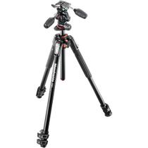 Tripé manfrotto mk190xpro3-3w com cabeça 3 vias suporta 6k