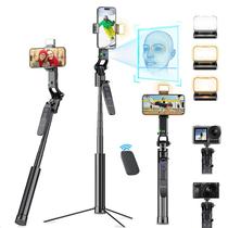 Tripé Marchpower 160 cm de rastreamento facial automático remoto para iPhone