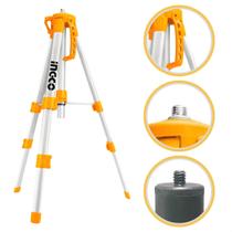 Tripé Nível Laser Profissional 1,2 Metros Ingco Altura Regulável Telescópico Portátil 5/8 Rosca 1/4 Tripé Nível Laser Profissional 1,2 Metros Ingco Altura Regulável Telescópico Portátil 5/8 Rosca 1/4
