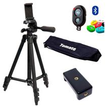 Tripé Para Câmera E Celular 1,1 M + Bolsa + Controle Tripé Para Câmera E Celular 1,1 M + Bolsa + Controle