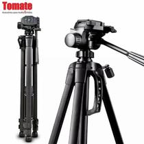 Tripé para camera fotografica celular Ring Light Tomate MTG-3016 com altura até 1,6m suporta 3kg