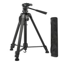 Tripé para Câmeras Weifeng WT-3770 de 1.64m com Cabeça Panorâmica para Foto e Vídeo (Preto)