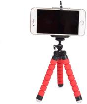 Tripé Para Celular Flexível E Câmera Vermelho P