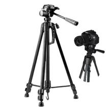 Tripé para celular smartphone filmadora camera 1.40m
