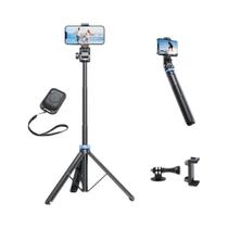 Tripé Para Selfie Bluetooth Para GoPro Insta360 DJI Smartphone Controle Remoto Sem Fio