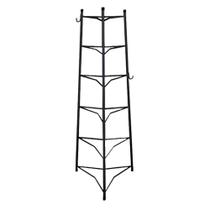 Tripé Porta Panelas Estrela Preto 6 Compartimentos Aço 103CM Ouro Minas Tripé Porta Panelas Estrela Preto 6 Compartimentos Aço 103CM Ouro Minas