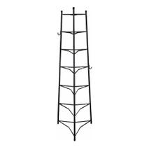 Tripé Porta Panelas Preto 7 Compartimentos 126cm