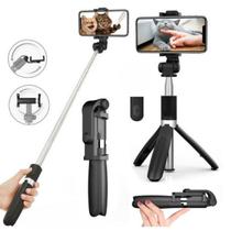 Tripé Portátil De Bolsa Para Selfie Celulares Câmeras 3 Em 1