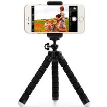 Tripé portátil mini polvo com suporte p/ telefone p/ selfies