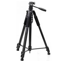 Tripé Profissional 180cm Para Celular e Câmera Canon Nikon Sony Suporta 2,5kg Com Nível Bolha e Bolsa