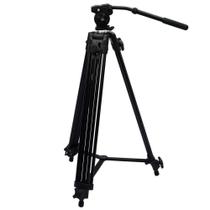 Tripé profissional cabeça fluida profissional metal alt max 1800mm capacidade 5kg wt6717 Tripé profissional cabeça fluida profissional metal alt max 1800mm capacidade 5kg wt6717