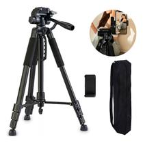 Tripé Profissional Celular Câmera Canon 1,80 Mts + Suporte Tripé Profissional Celular Câmera Canon 1,80 Mts + Suporte