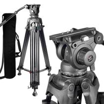 Tripé Profissional De Vídeo Wf-616 Cabeça Hidráulica 8kg + Bag