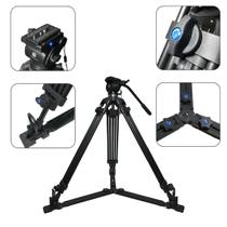 Tripé Profissional JW 1700DY Com Cabeça Hidráulica SOLESTE