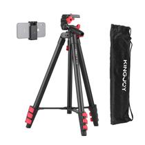 Tripé Profissional para Câmera com Suporte de Celular Kingjoy VT-832 - 1,30m